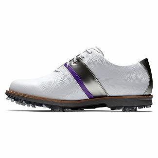 Scarpe Golf Footjoy Donna Premiere Series Spikes Bianche/Viola Italia SKE250738